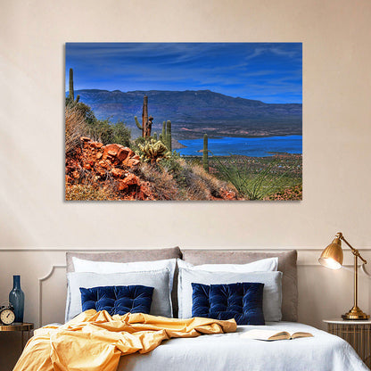 Roosevelt Lake Saguaro Vista Wall Art