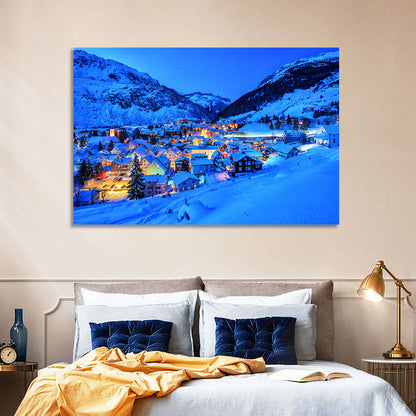 Andermatt Winter Village Wall Art