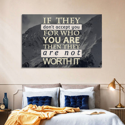 They Are Not Worth It I Wall Art