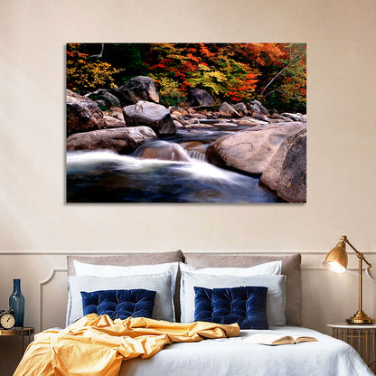 New Hampshire Autumn Stream Wall Art