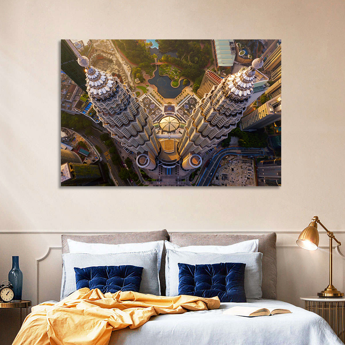 Petronas Twin Towers Kuala Lumpur Golden Hour Wall Art