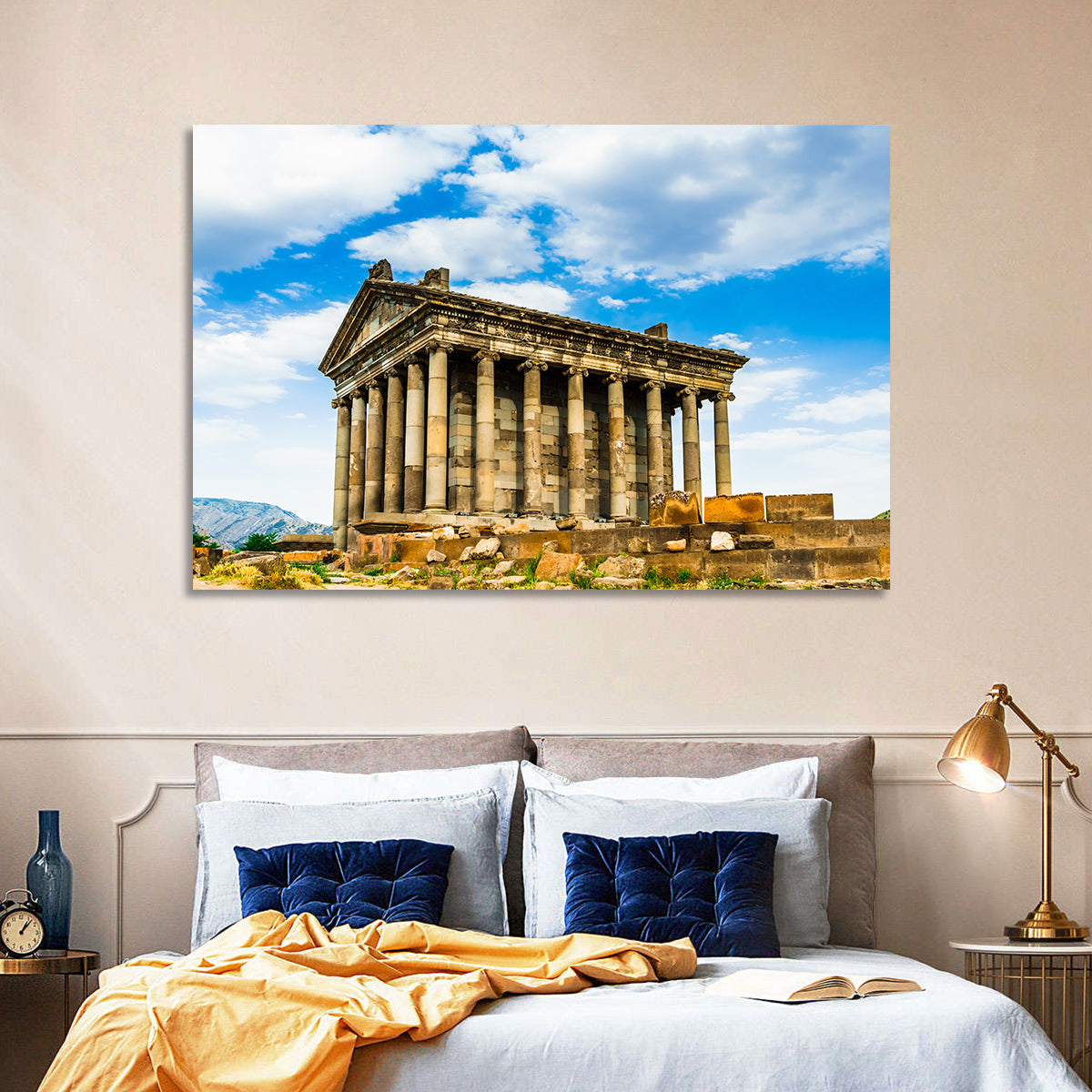 Temple of Garni Vintage Landscape Wall Art