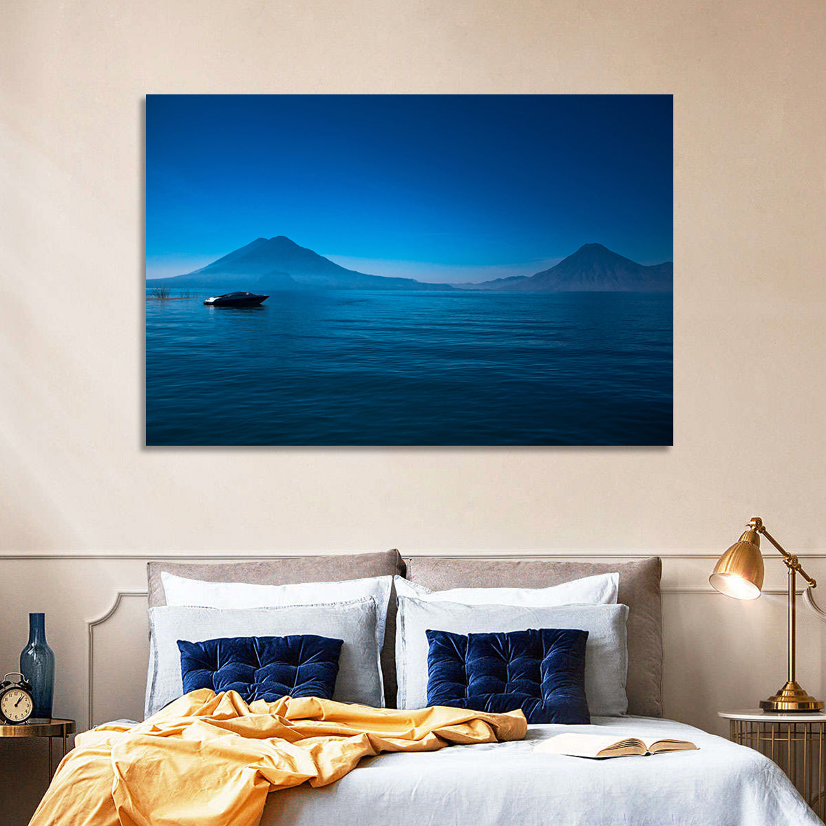 Boat on Lake Atitlán Wall Art