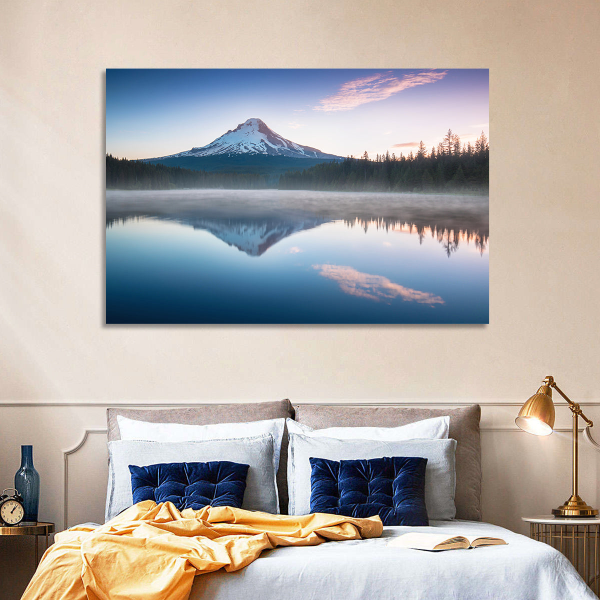 Mount Hood Reflection at Trillium Lake Wall Art