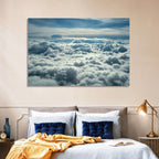 Aerial View Above Clouds Wall Art