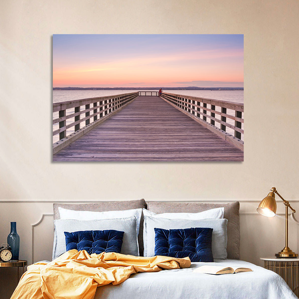 New Haven Wooden Pier Wall Art