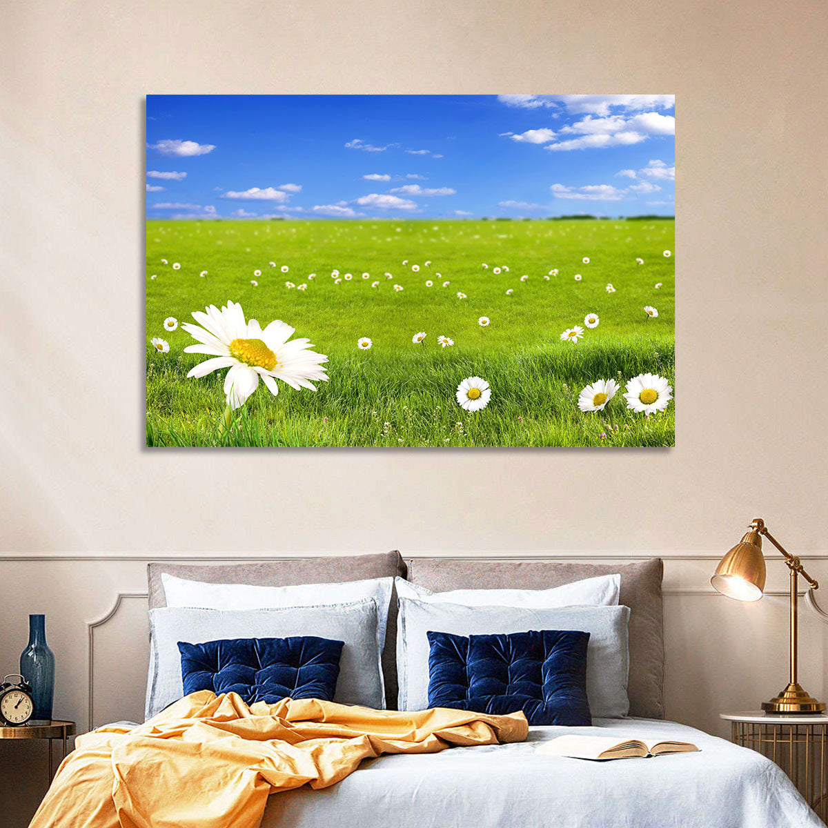 Spring Daisy Meadow Wall Art