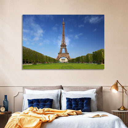 Eiffel Tower Park View Wall Art