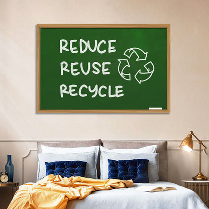 Reduce Reuse Recycle Chalkboard Wall Art