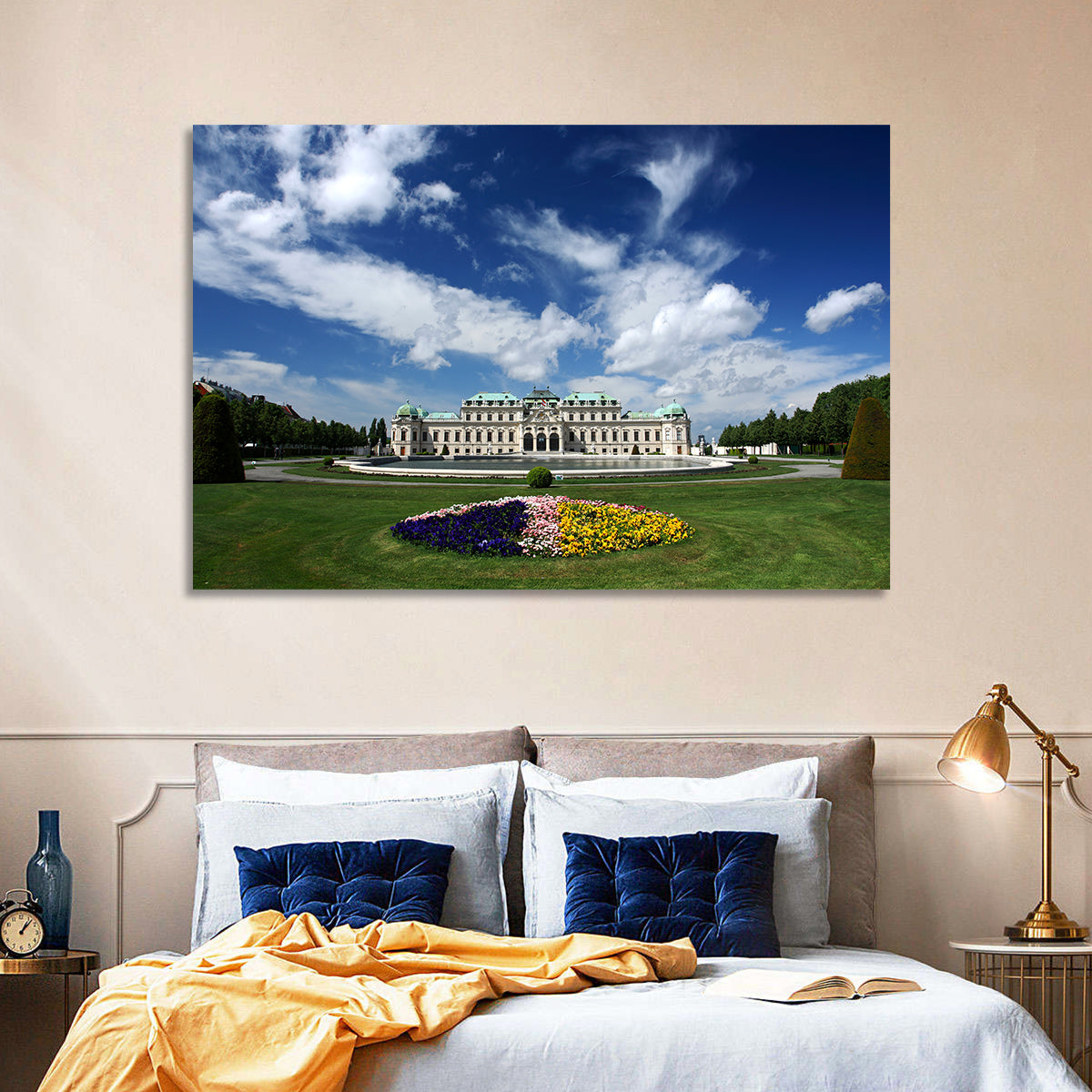 Upper Belvedere Palace Vienna Wall Art in a room, landscape