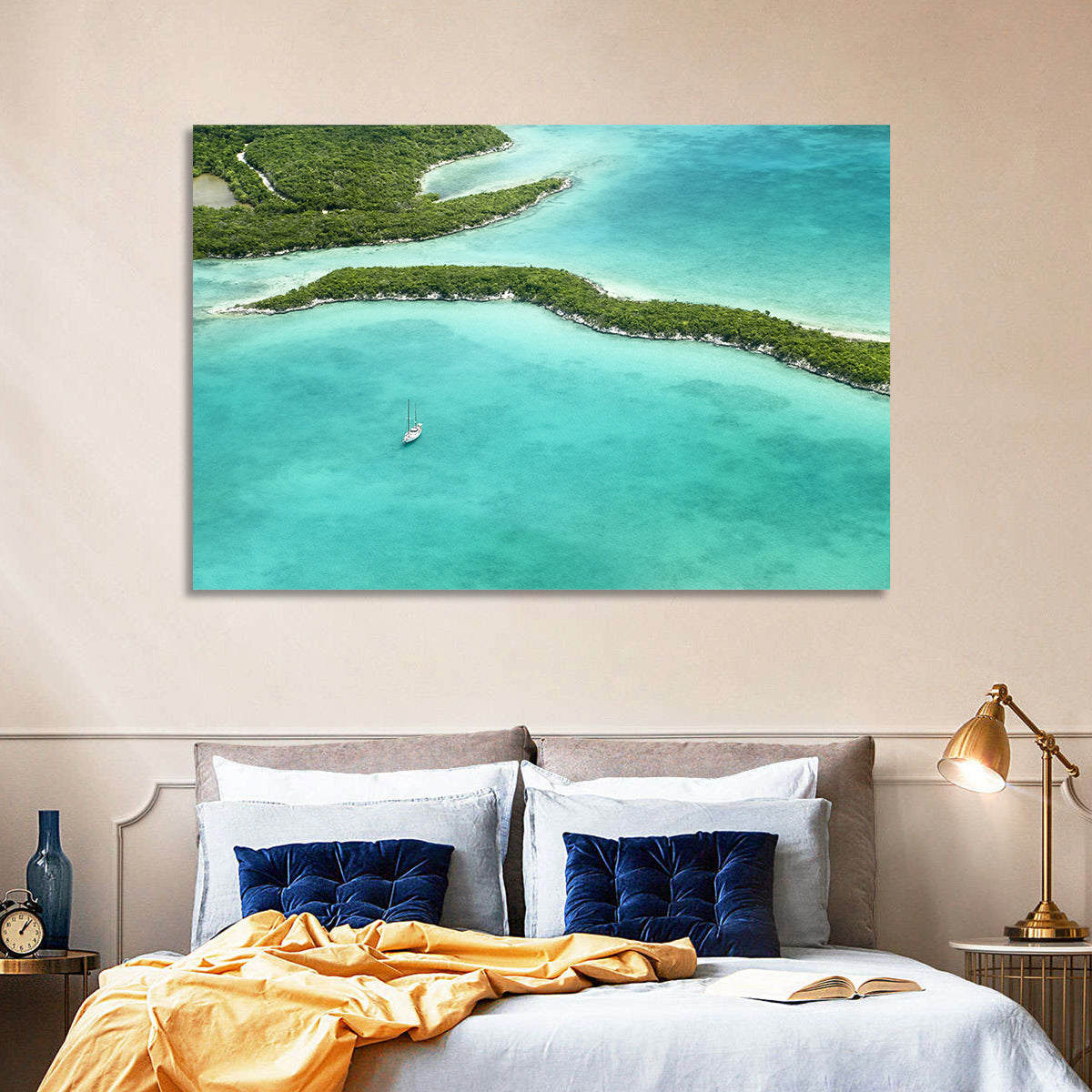 Turquoise Bahamas Islands Wall Art