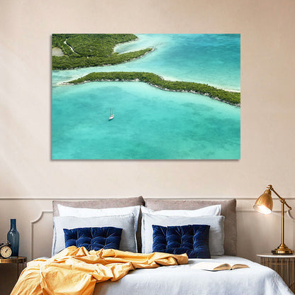Turquoise Bahamas Islands Wall Art