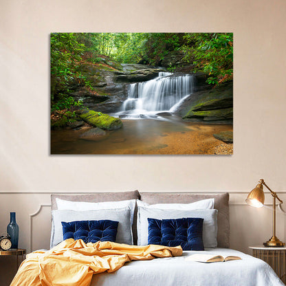 Blue Ridge Mossy Waterfall Wall Art
