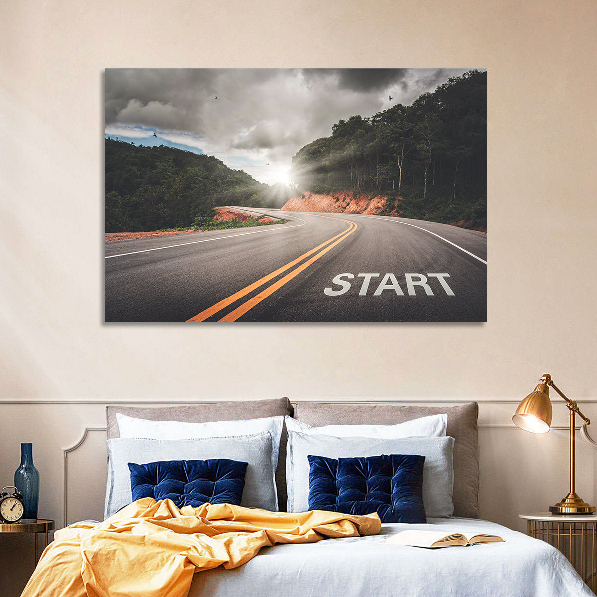 Start of a Journey, Sunrise Road Wall Art