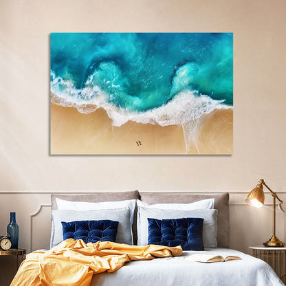 Turquoise Beach Aerial Wall Art