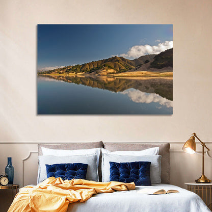 Uvas Reservoir Morning Reflection Wall Art