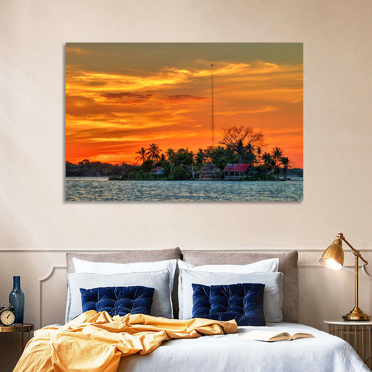 Santa Barbara Island Wall Art in a room, landscape