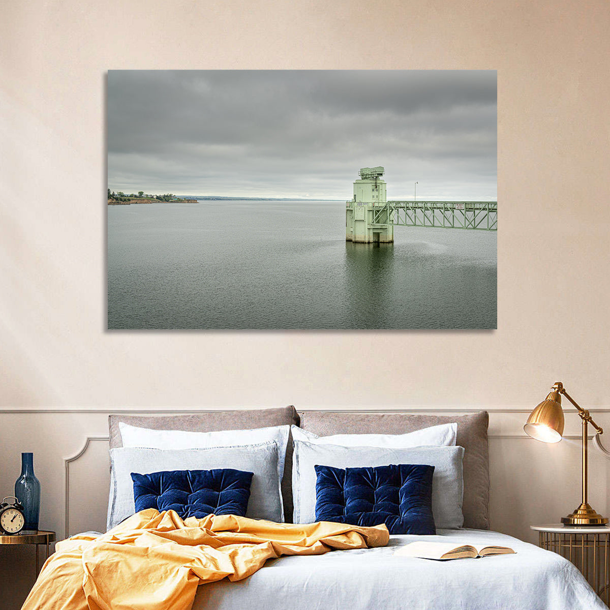 Lake Mcconaughy Intake Tower Wall Art