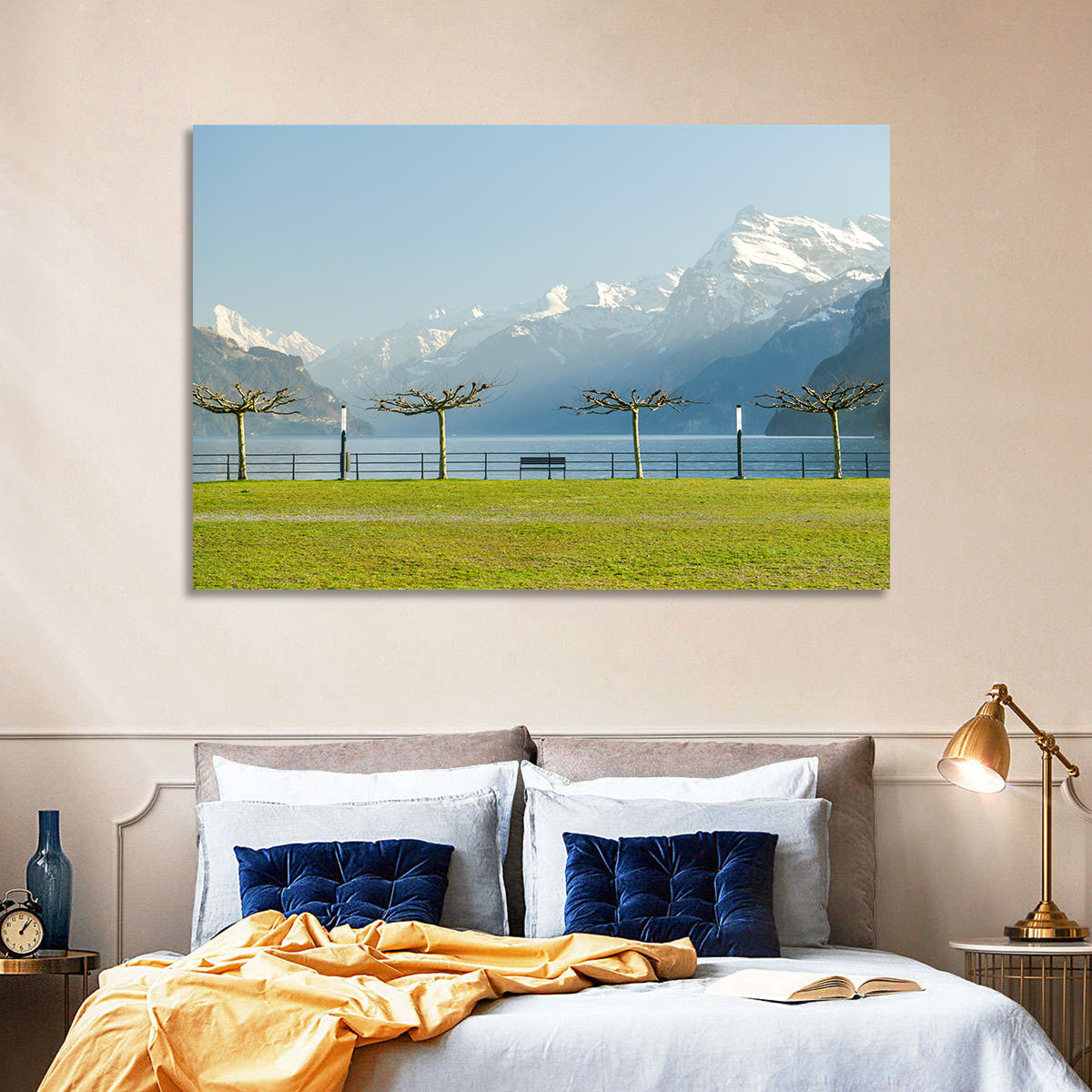 Lake Lucerne Landscape Wall Art