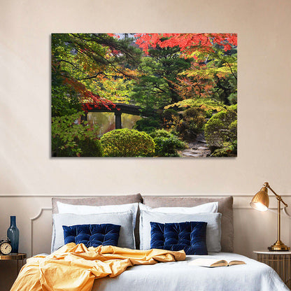 Rinoji Temple Autumn Garden Wall Art
