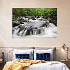 Smoky Mountains Cascading Stream Wall Art