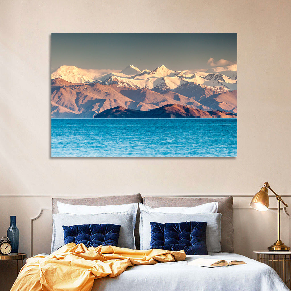 Karakul Lake at Golden Hour Wall Art