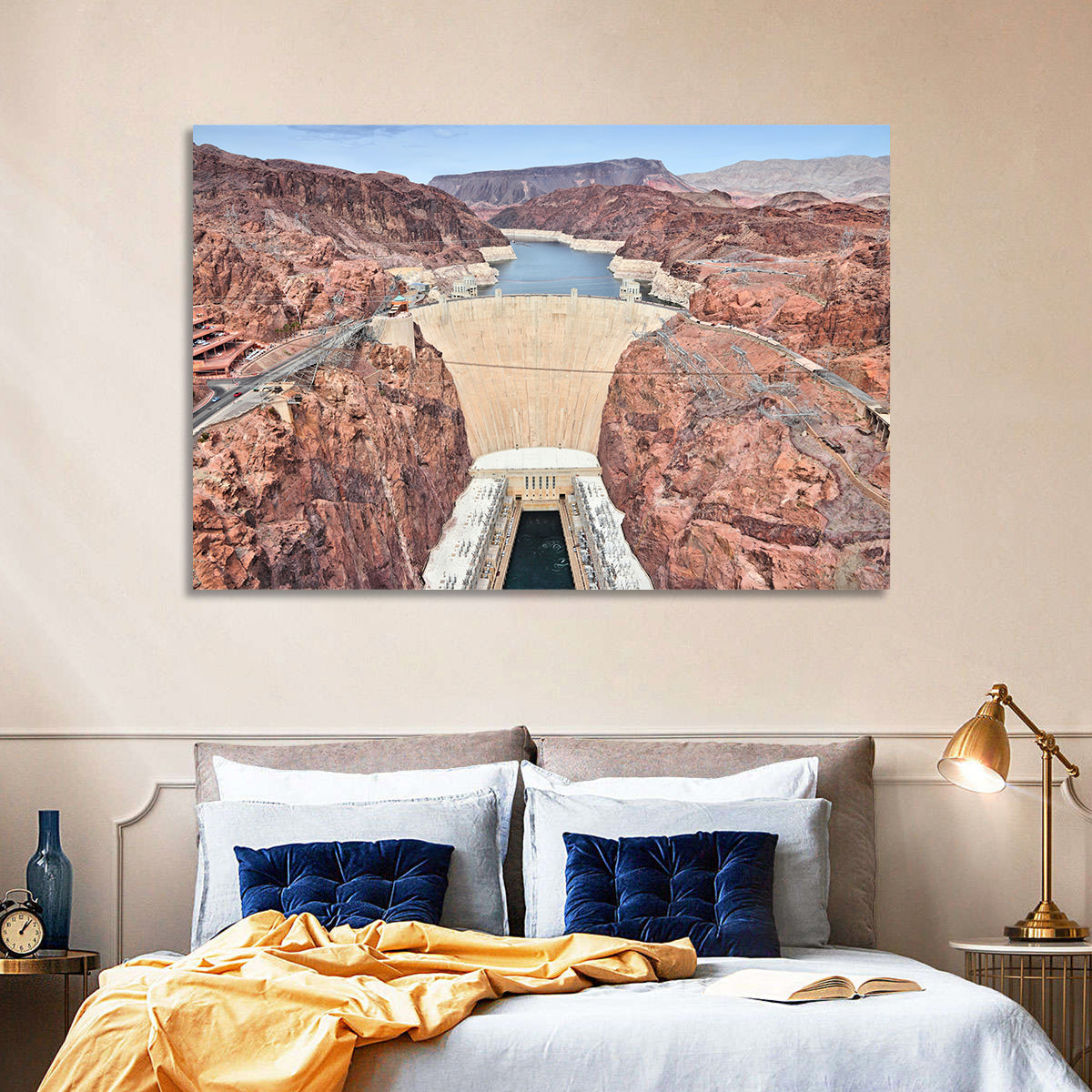 Hoover Dam High-angle View Wall Art