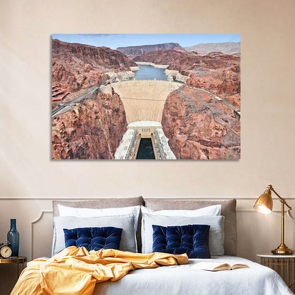 Hoover Dam High-angle View Wall Art