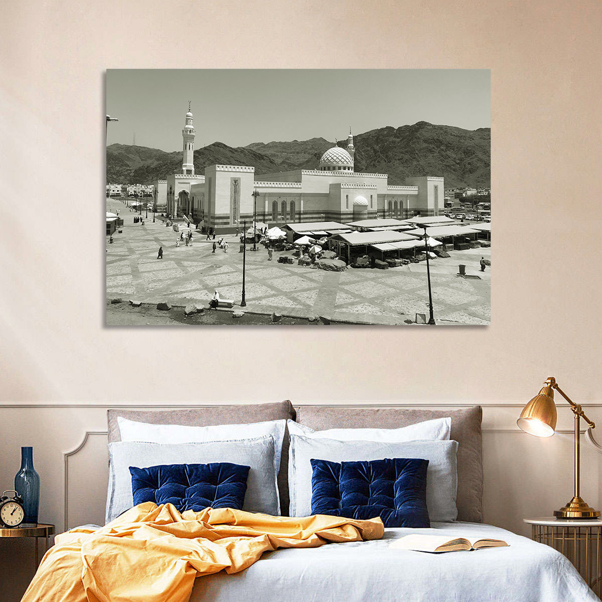 Uhud Mosque, Medina Wall Art in a room, landscape
