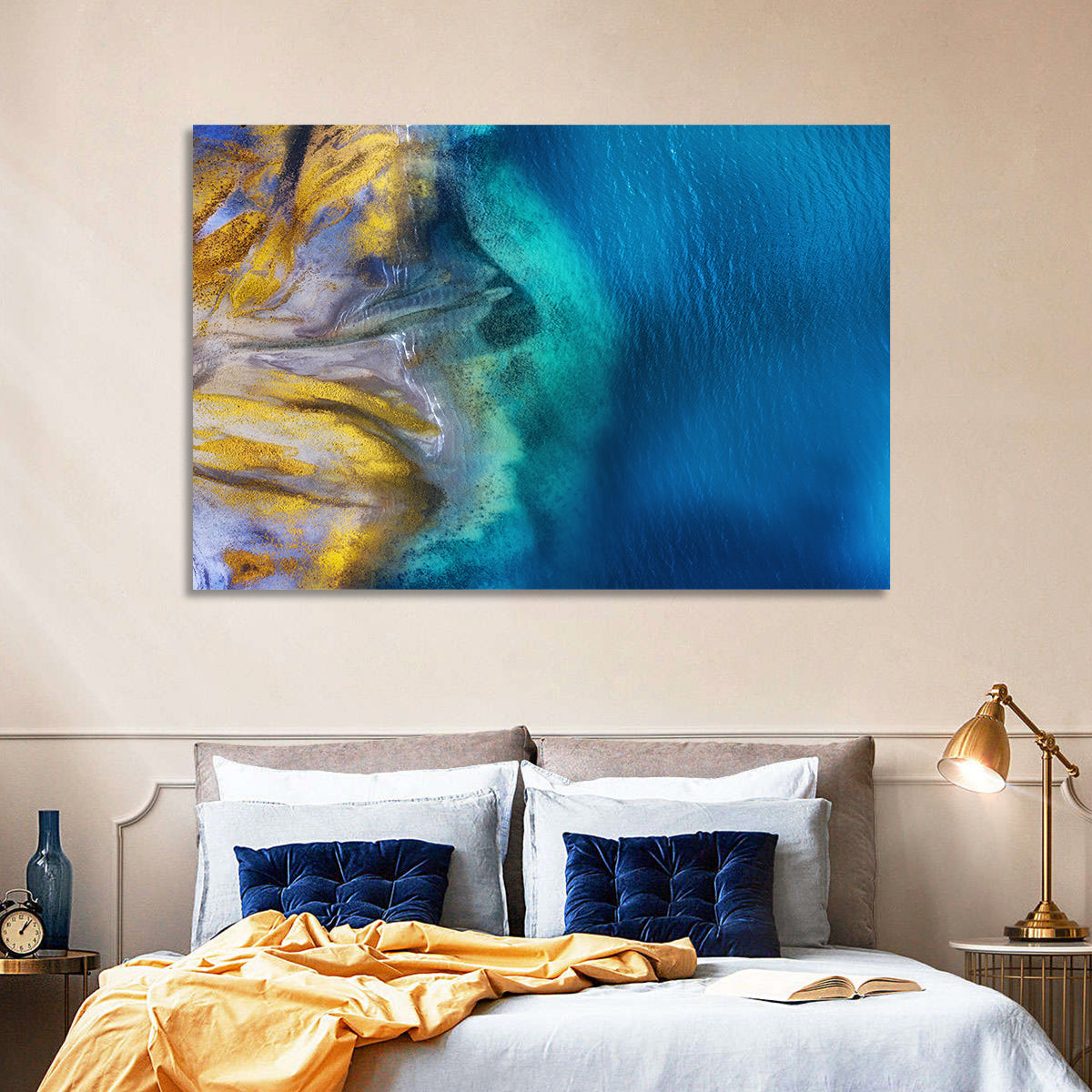 Golden Coast Abstract Wall Art