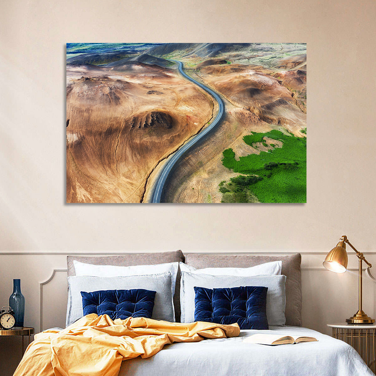 Winding Road in Geysers Valley Wall Art