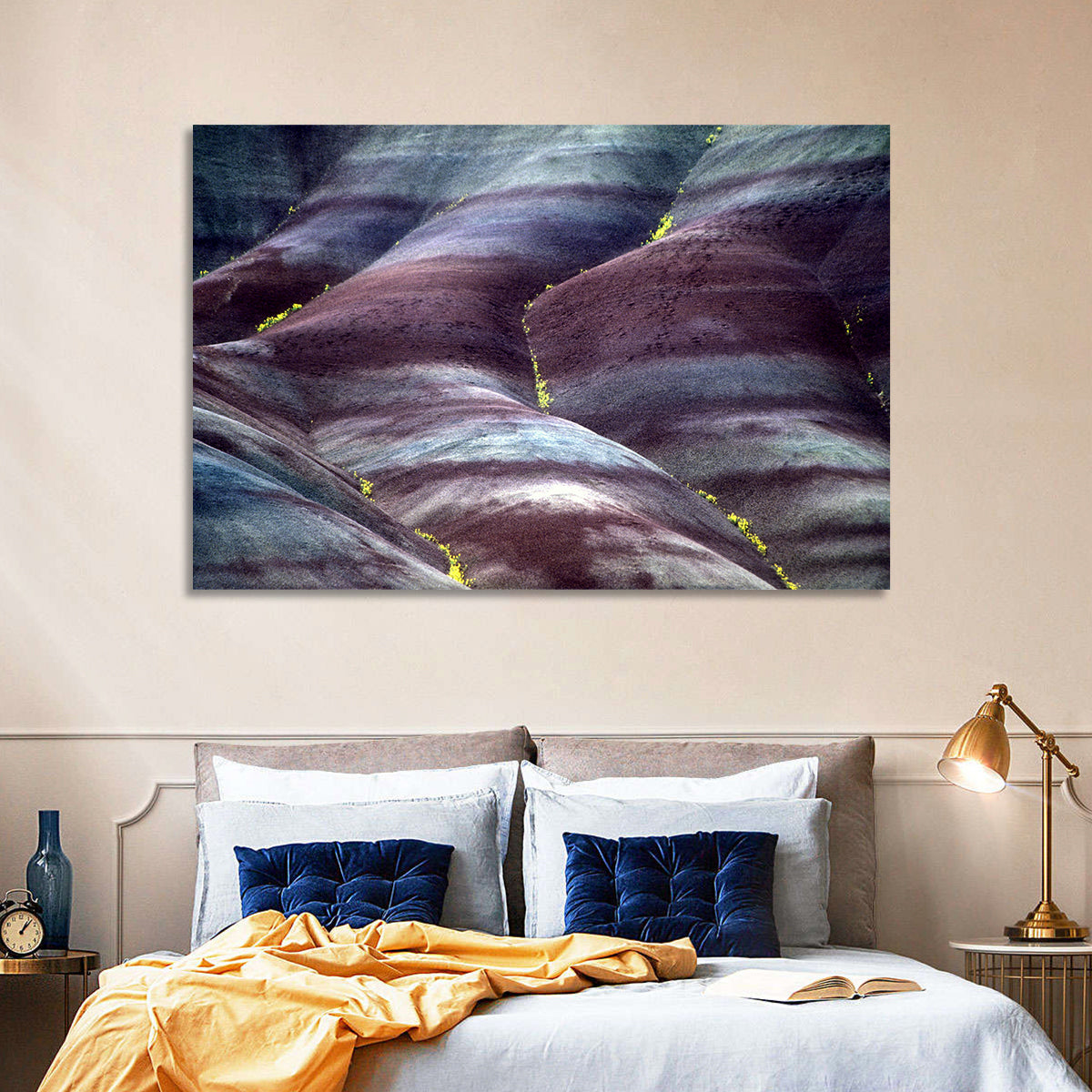 Chamarel Seven Coloured Earths Wall Art in a room, landscape