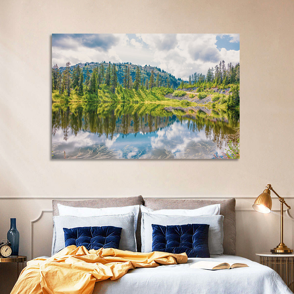Highwood Lake Reflection Wall Art