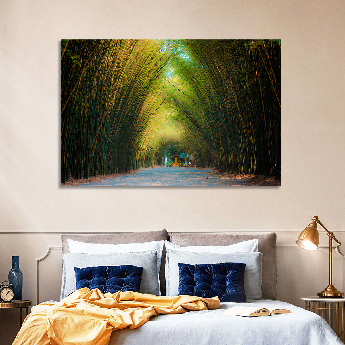 Arched Bamboo Tunnel Wall Art