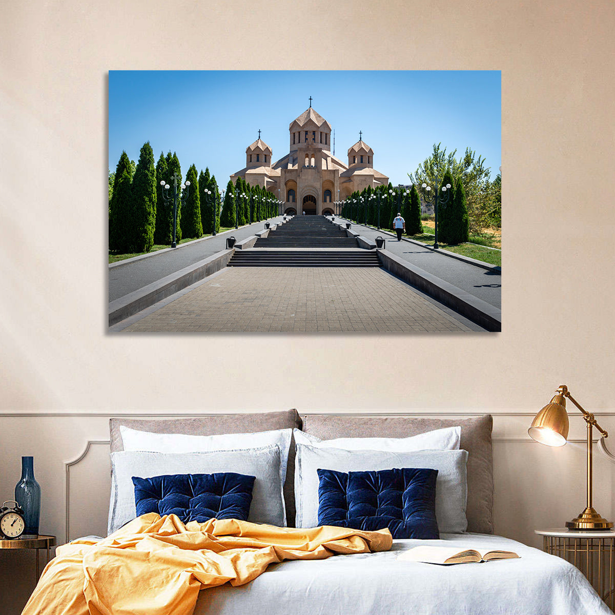 Saint Gregory Cathedral Stairway, Yerevan Wall Art in a room, landscape