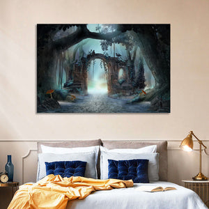 Enchanted Foggy Forest Wall Art