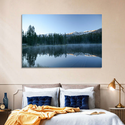 Sylvan Lake Morning Mist Wall Art