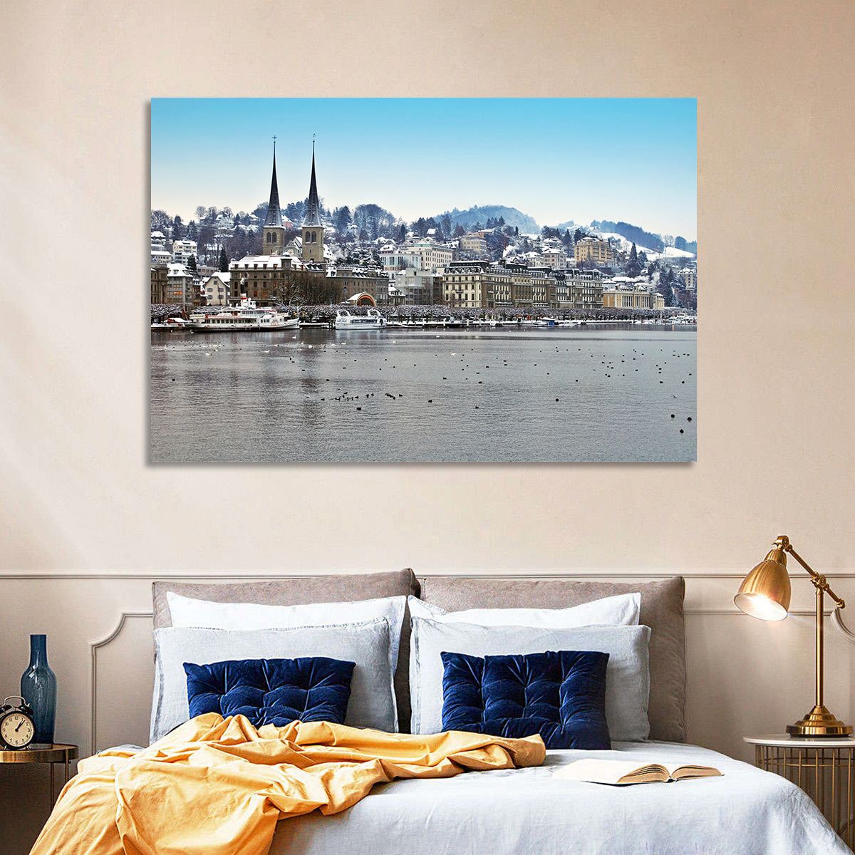 Hofkirche Lucerne Cityscape Wall Art