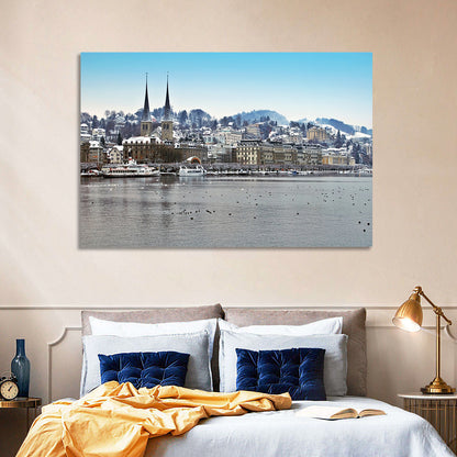 Hofkirche Lucerne Cityscape Wall Art