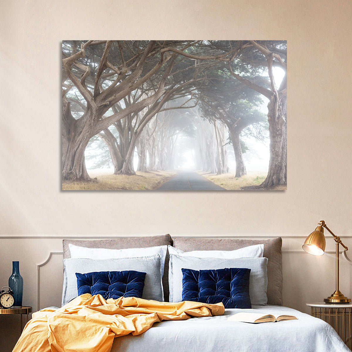 Misty Cypress Tunnel Wall Art