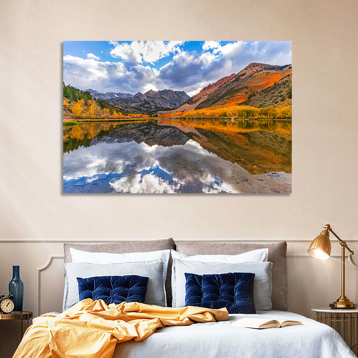 North Lake Autumn Reflection Wall Art