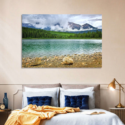 Patricia Lake Cloudy Peaks Wall Art