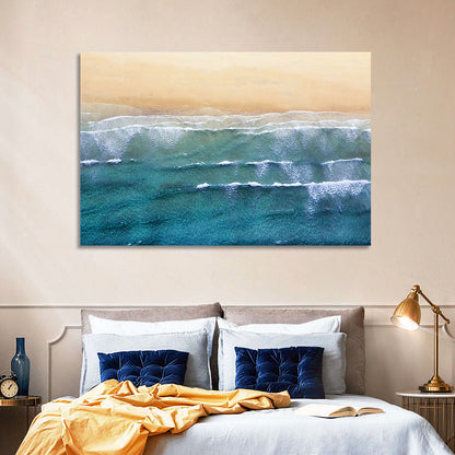 Calm Beachscape Aerial Wall Art