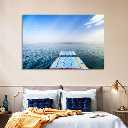 Galilee Floating Dock at Tiberias Wall Art