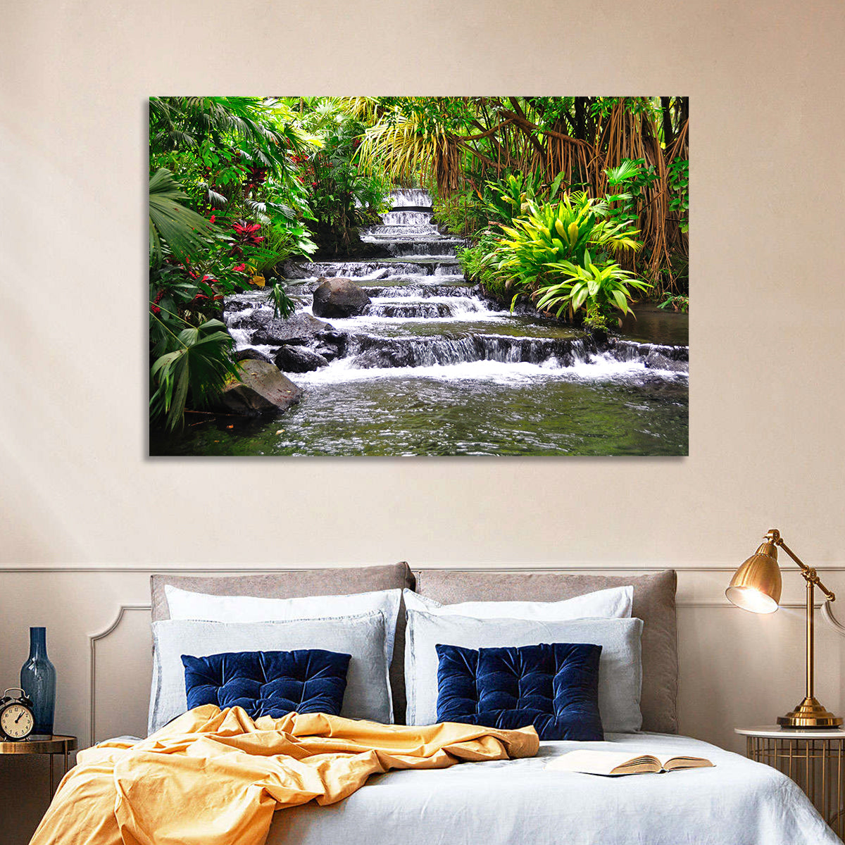 Tabacon Tiered Hot Springs Waterfall Wall Art