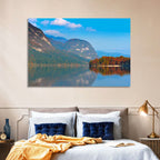 Lake Bohinj Autumn Reflection Wall Art
