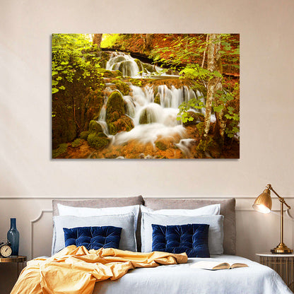 Plitvice Autumn Stream Wall Art
