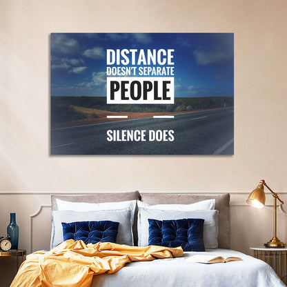 Silence Separates People Wall Art