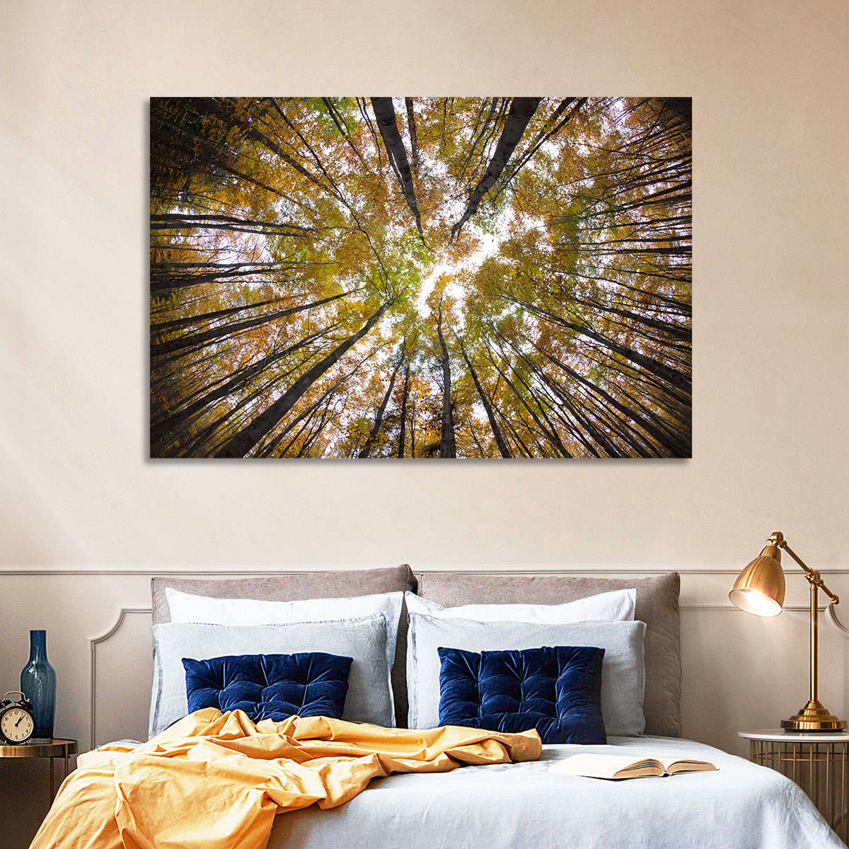 Autumn Forest Canopy Looking Up Wall Art
