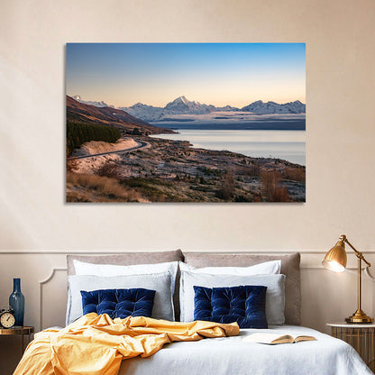 Mount Cook Over Lake Pukaki Wall Art